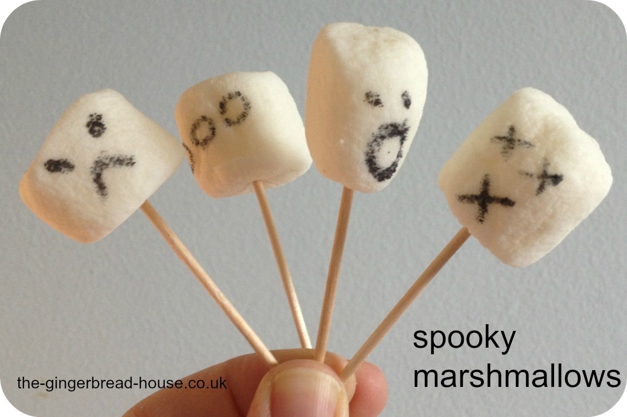 Marshmallow Treats with a Spooky Twist