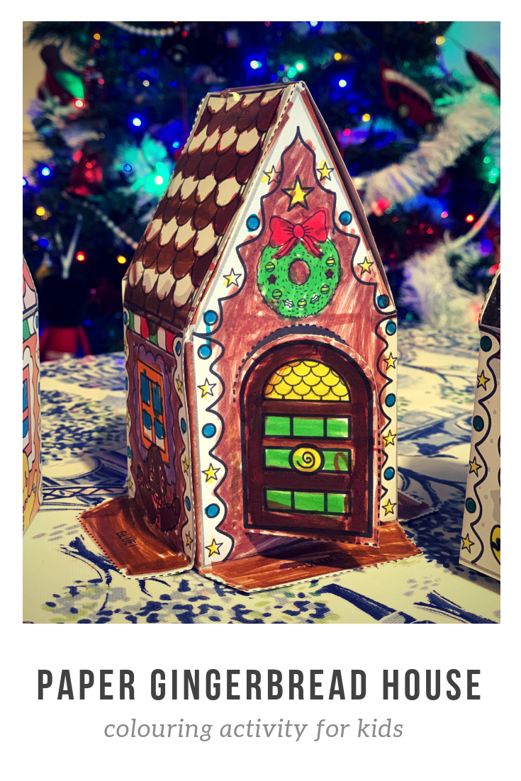 Crafting a Paper Gingerbread House Activity from Mrs. Mactivity